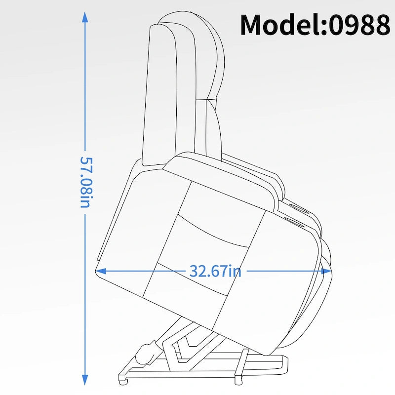 Large Power Lift Recliner Chair with Massage and Heat for Elderly, Wide Recliners, with USB and Type C Ports,2 Cup Holders