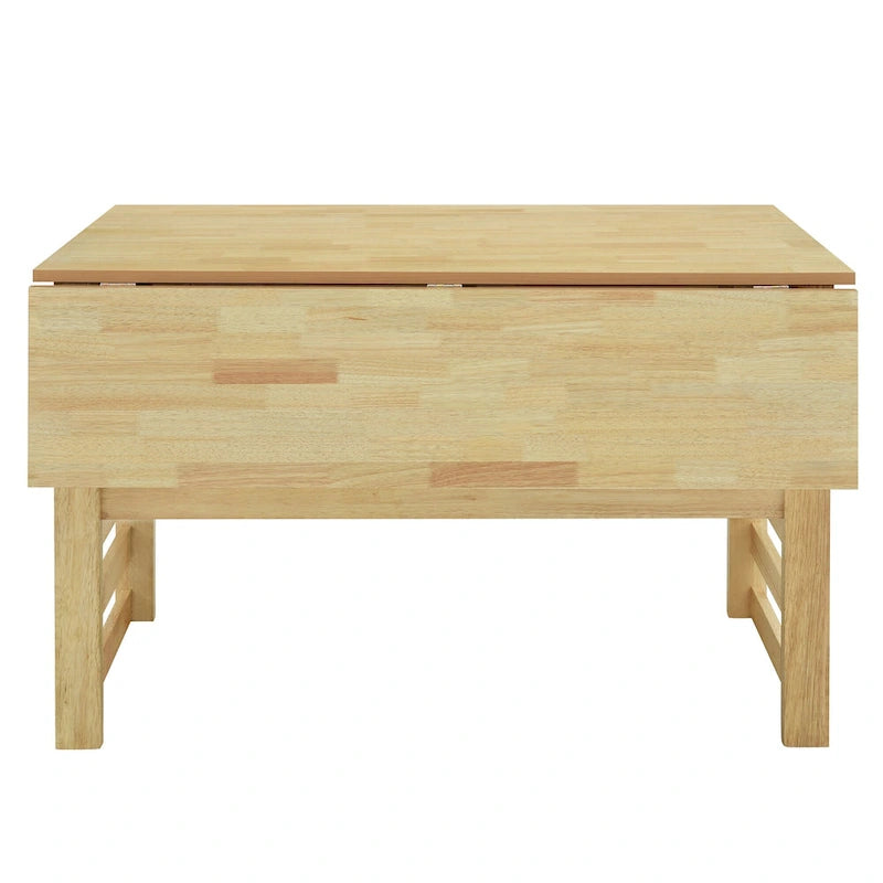 Wood Dining Table Set for 4, Extendable Square Kitchen Table Set with Two Drop Leaves, Storage Shelf and 4 Upholstered Chairs