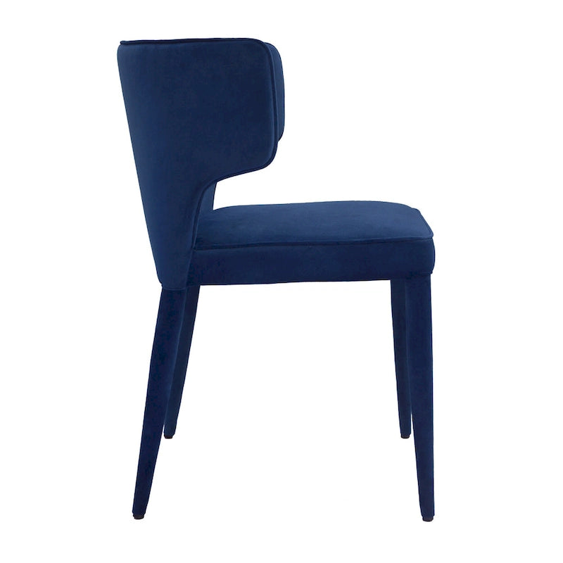 Extended Wingback Modern Leather Dining Chair