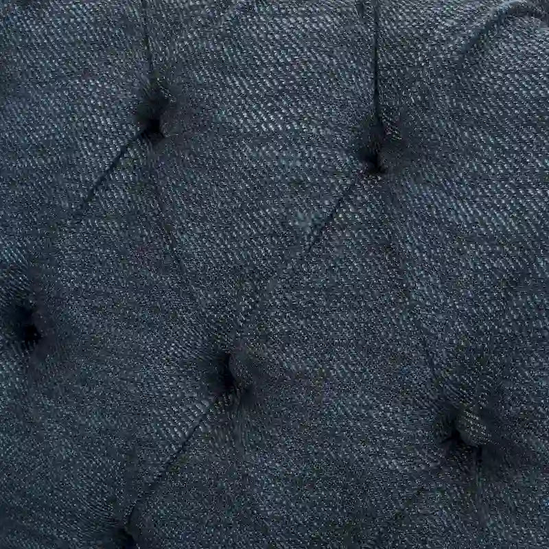 Button Tufted 3-seater Sofa with Nailheads