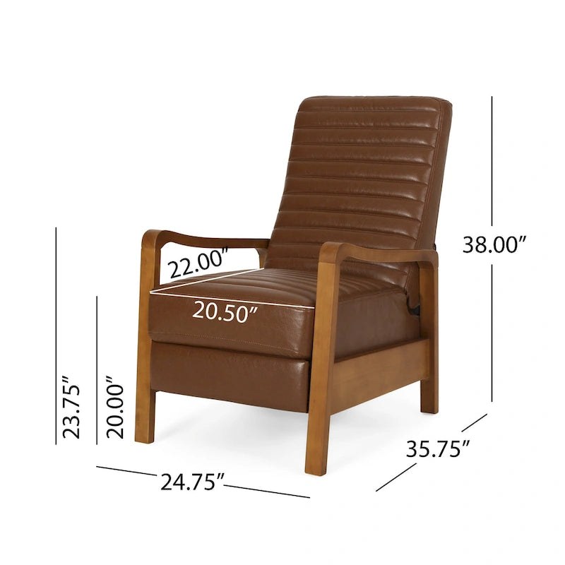 Channel Stitch Pushback Recliner