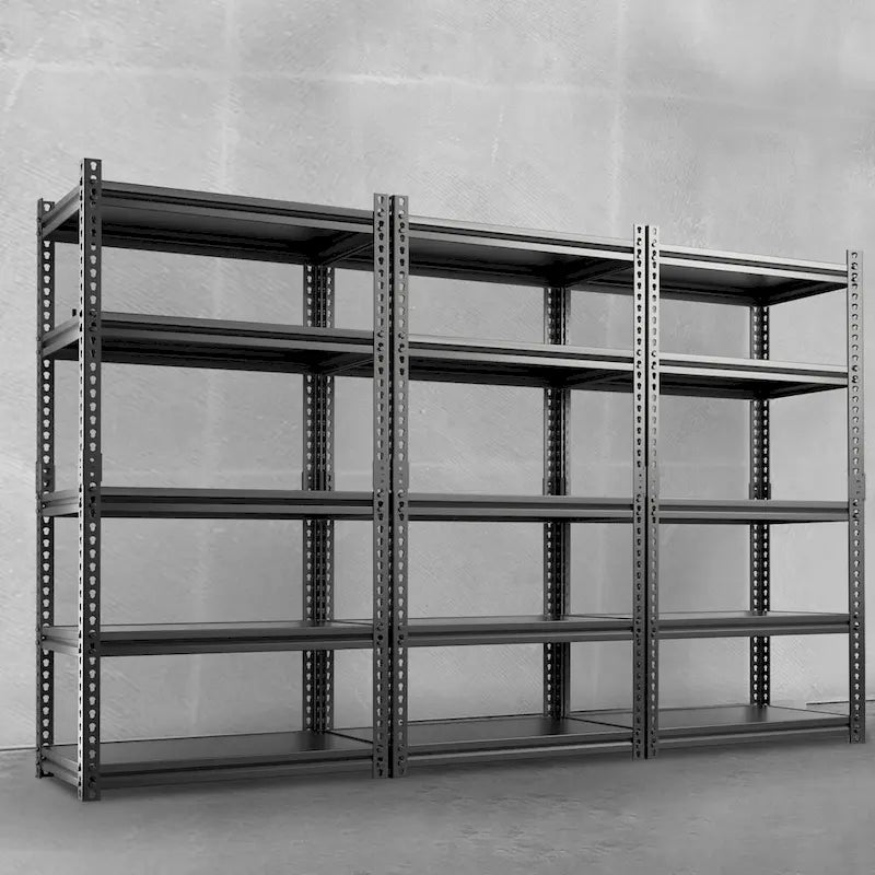 Heavy Duty Metal Shelving Unit - Garage Storage Rack, 3-Pack