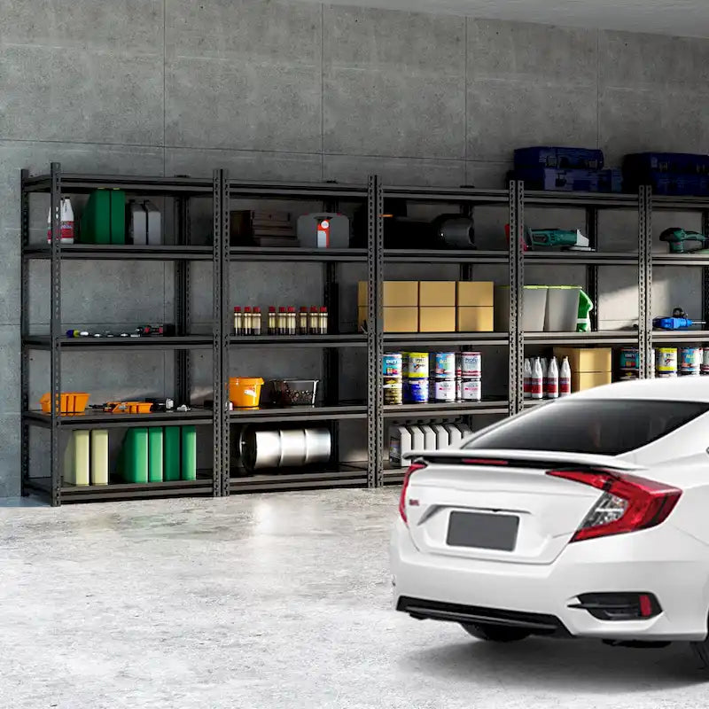 Heavy Duty Metal Shelving Unit - Garage Storage Rack, 3-Pack