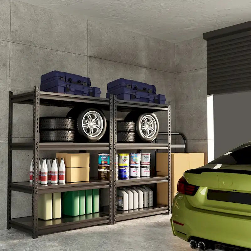 Heavy Duty Metal Shelving Unit - Garage Storage Rack, 3-Pack