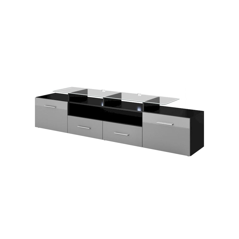 Modern TV Stand with LED Light System