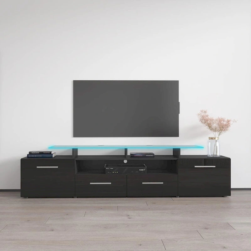Modern TV Stand with LED Light System