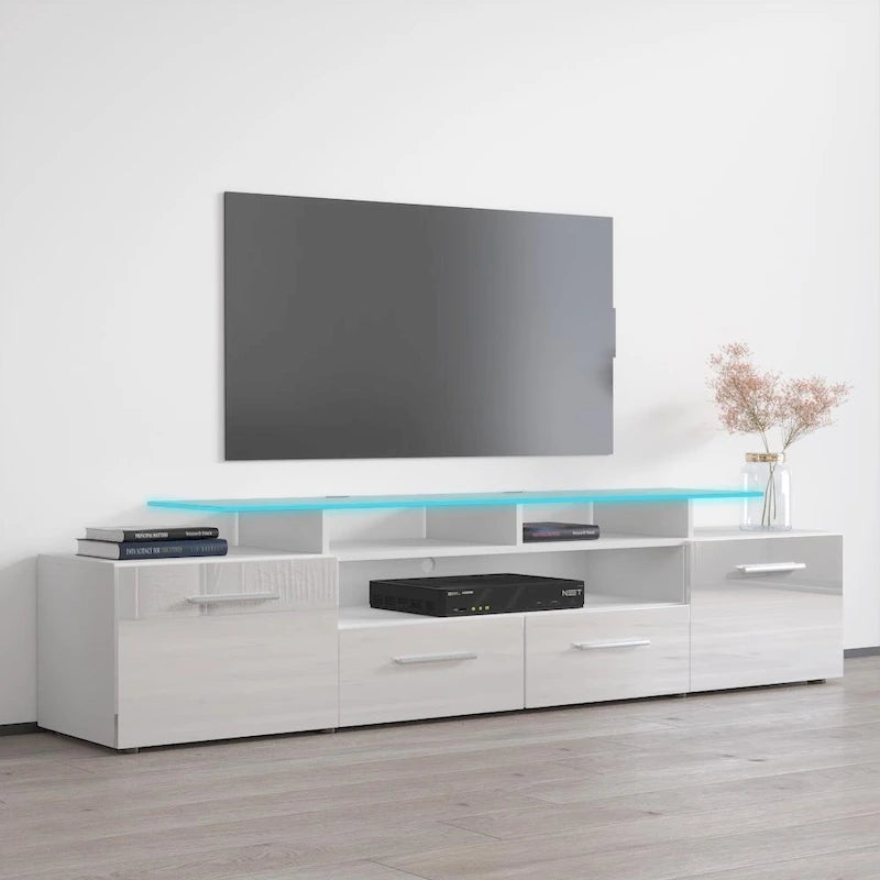 Modern TV Stand with LED Light System