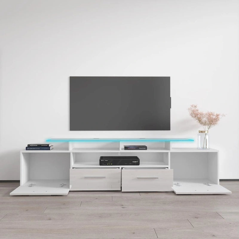 Modern TV Stand with LED Light System