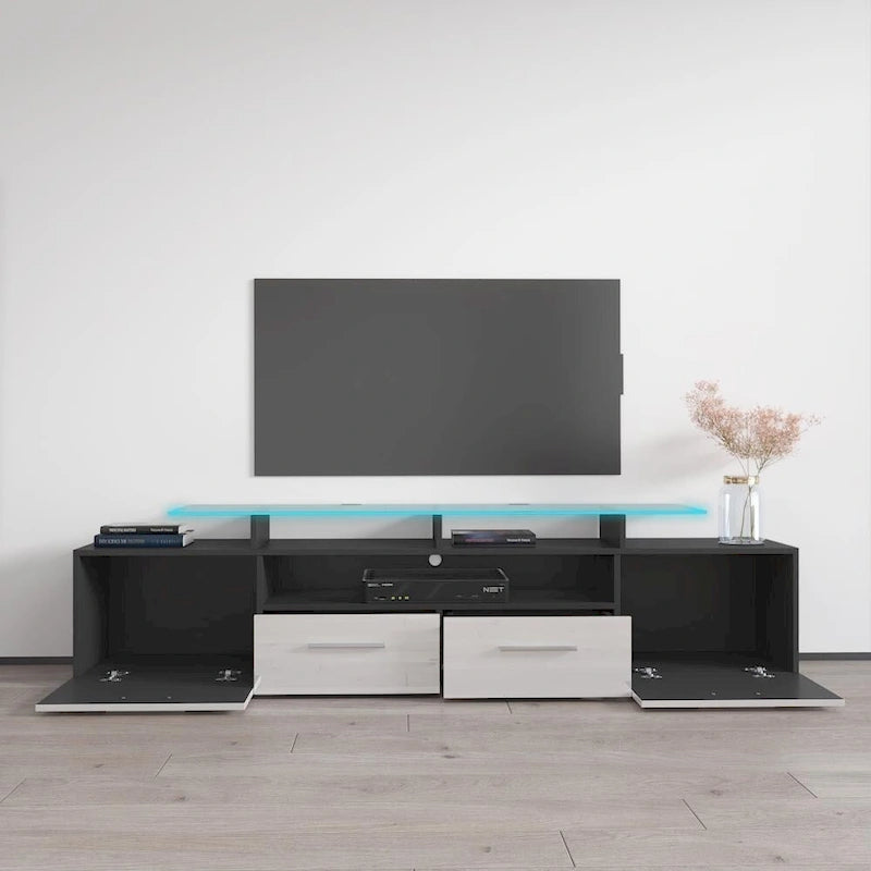 Modern TV Stand with LED Light System