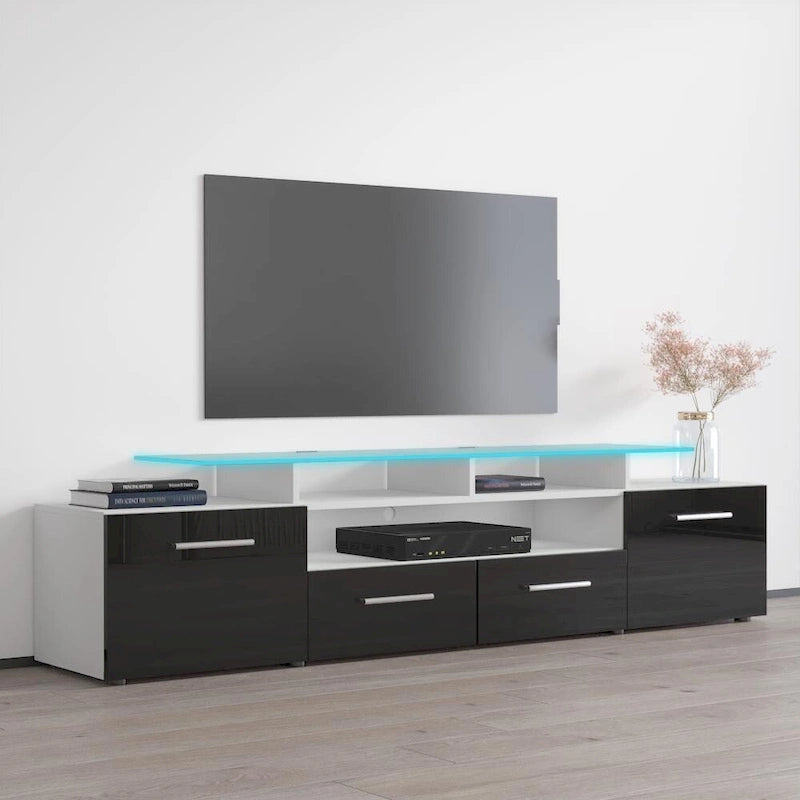 Modern TV Stand with LED Light System