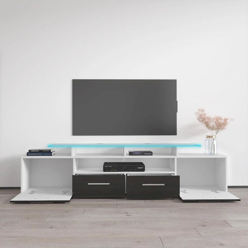 Modern TV Stand with LED Light System