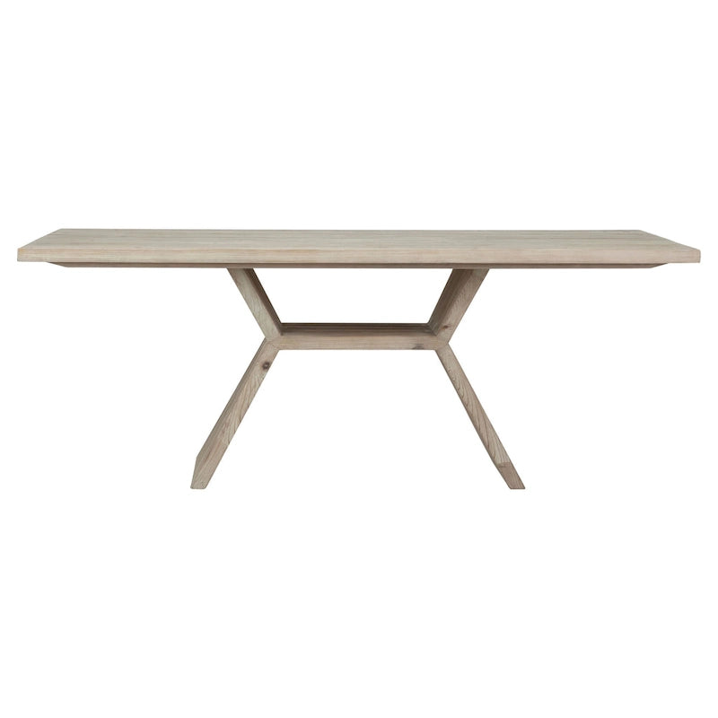79 Rectangular Reclaimed Pine Modern Honeycomb Pedestal Base Dining Table