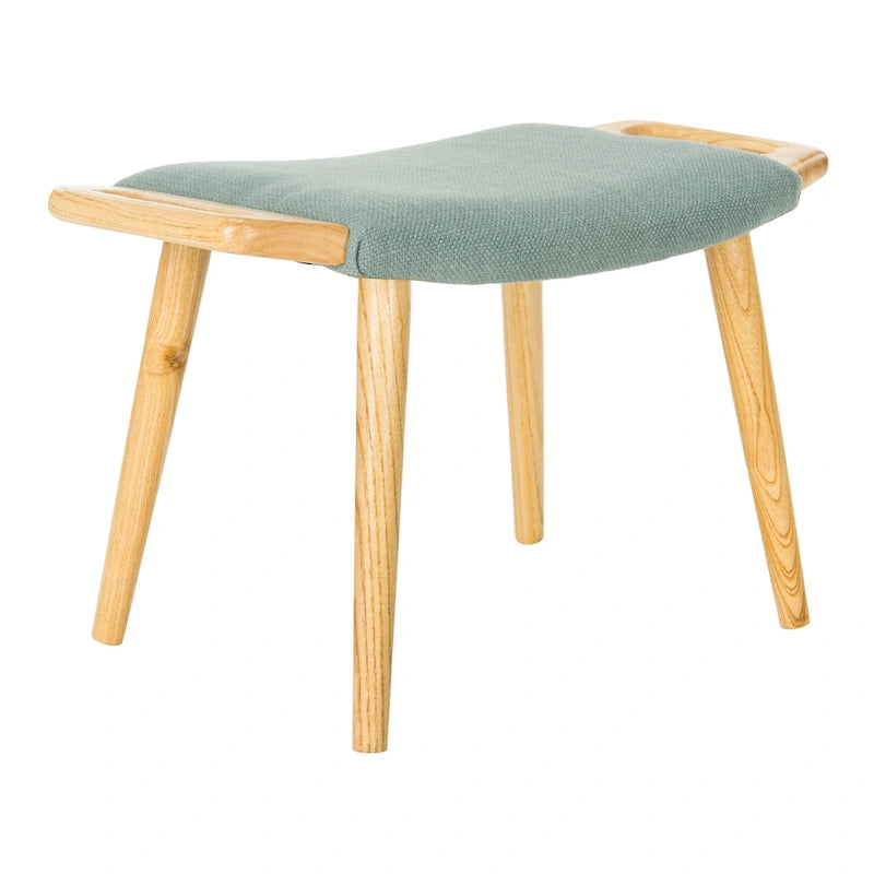 Zipora Beige/Natural Mid-Century Bench - 11.8 x 24.6 x 15.4