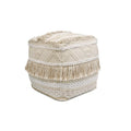 Grand Canyon Cotton Pouf, Beige