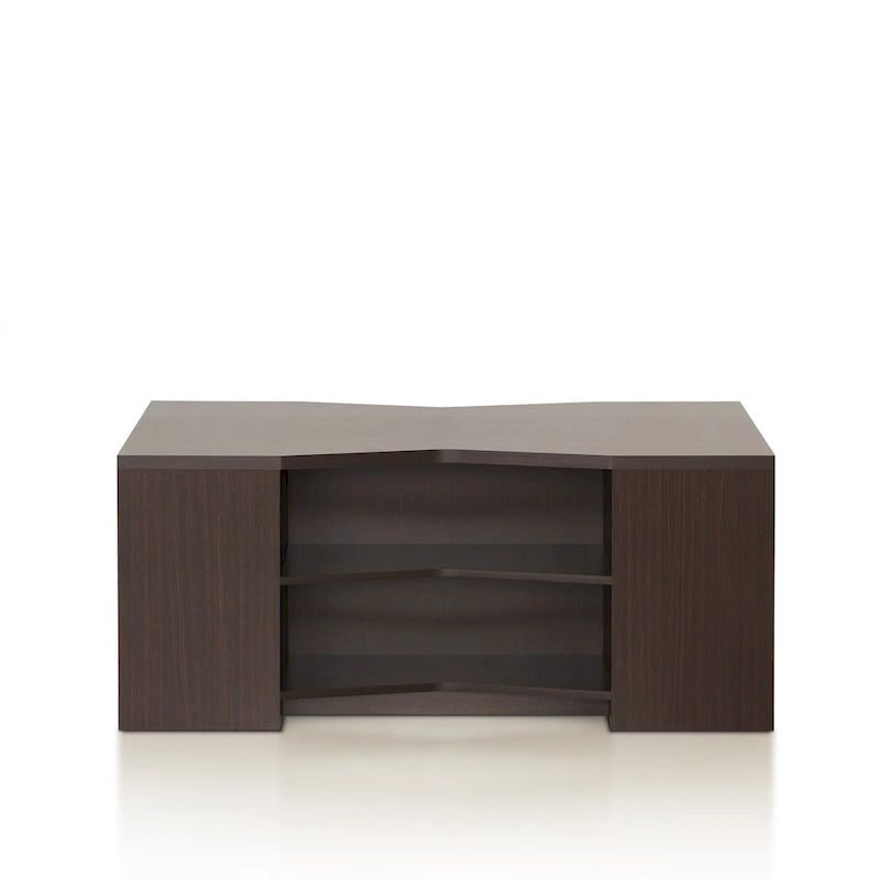 Contemporary Brown 47-Inch 6-Shelf Coffee Table