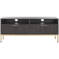 2-Drawer 2-Shelf Entertainment Media Stand (Fits Up To 65 Flatscreen TV) - 60.4 In. x 15.6 In. x 24.8 In.