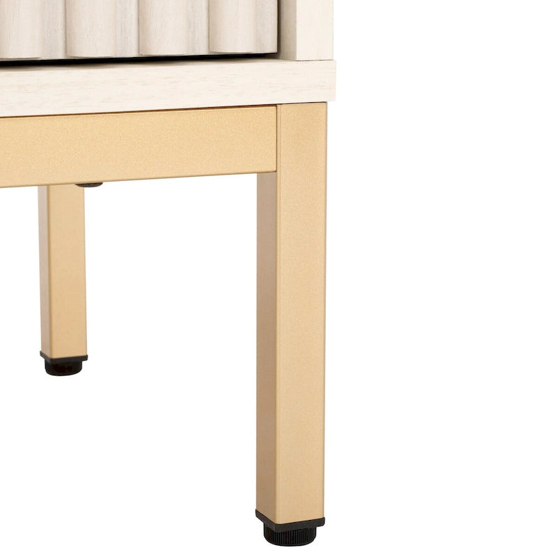 2-Drawer 2-Shelf Entertainment Media Stand (Fits Up To 65 Flatscreen TV) - 60.4 In. x 15.6 In. x 24.8 In.