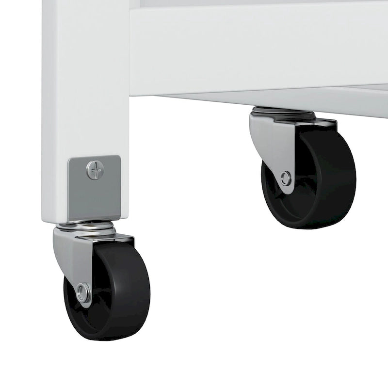Multi-Functional Kitchen Island Cart with 2 Door Cabinet