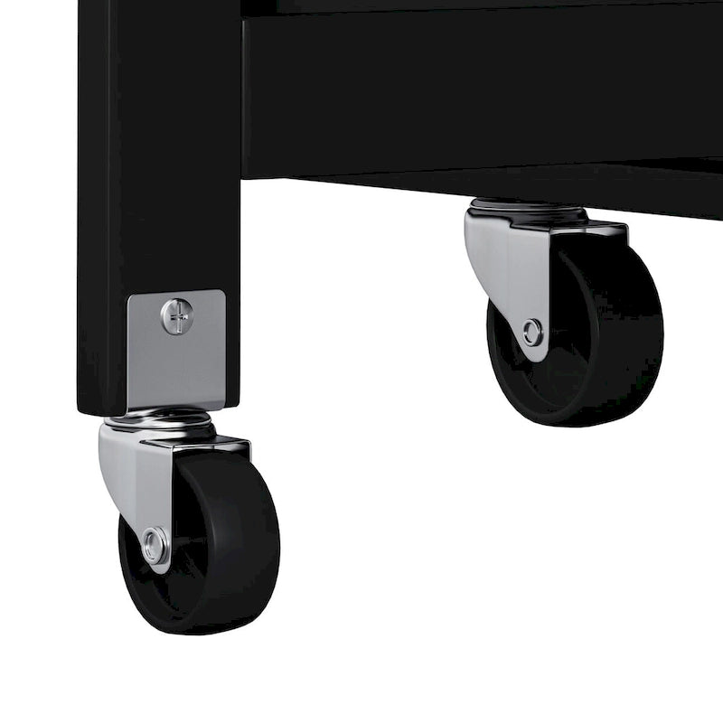 Multi-Functional Kitchen Island Cart with 2 Door Cabinet