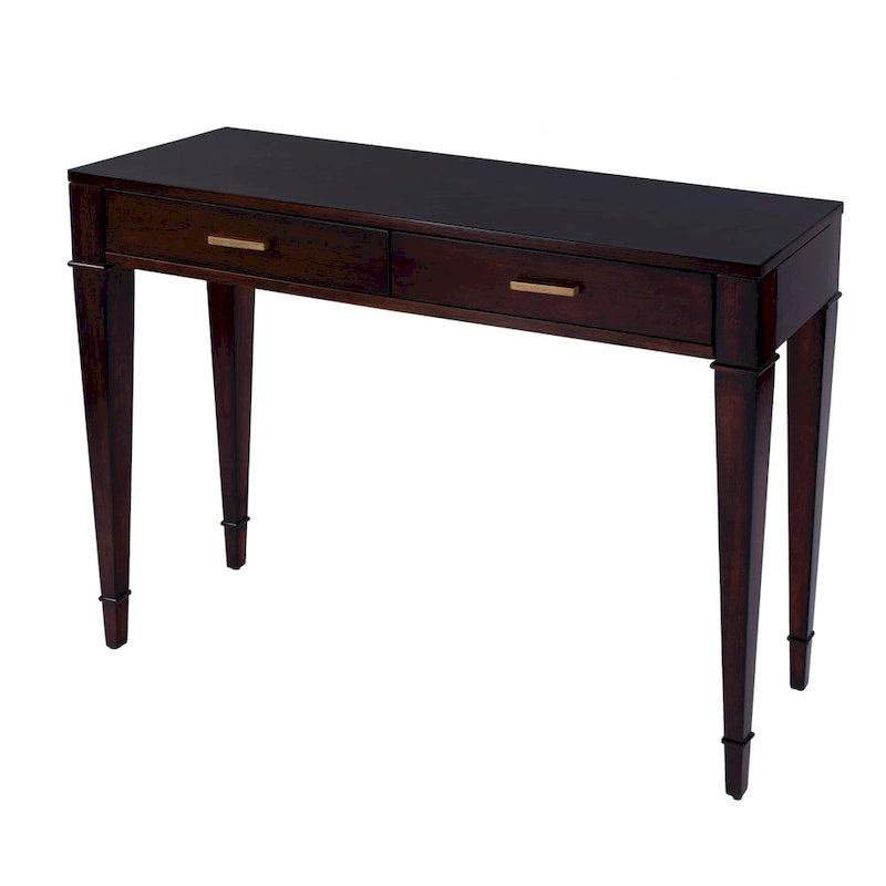 Kai 2 Drawer 46 Burl Wood Console Table