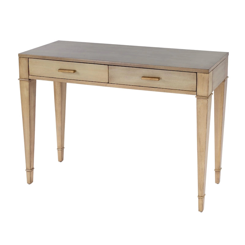 Kai 2 Drawer 46 Burl Wood Console Table