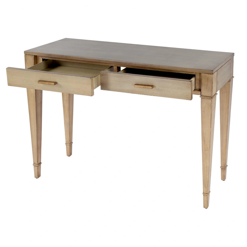 Kai 2 Drawer 46 Burl Wood Console Table