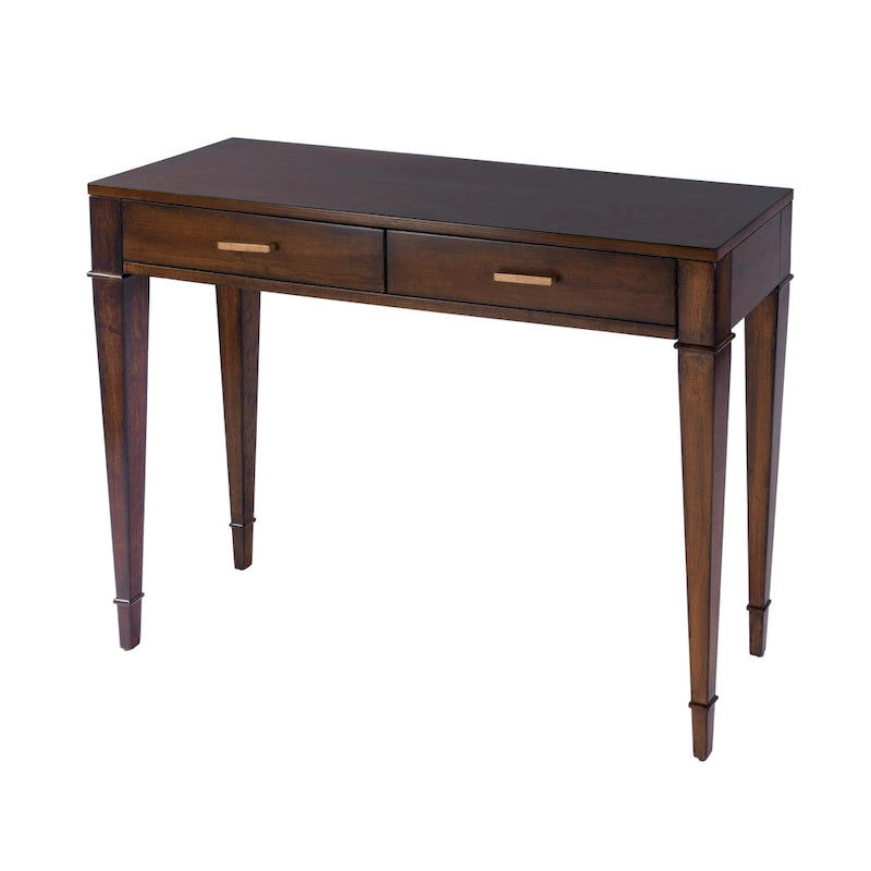 Kai 2 Drawer 46 Burl Wood Console Table