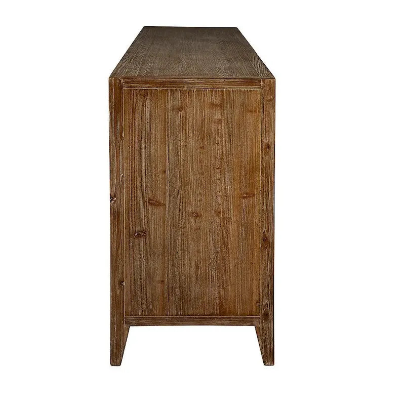 4-Door Reclaimed Elm Sideboard with Touch-Open Technology