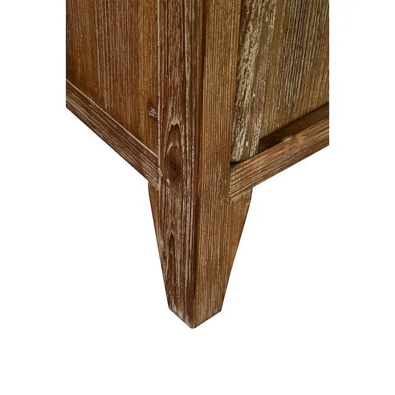 4-Door Reclaimed Elm Sideboard with Touch-Open Technology