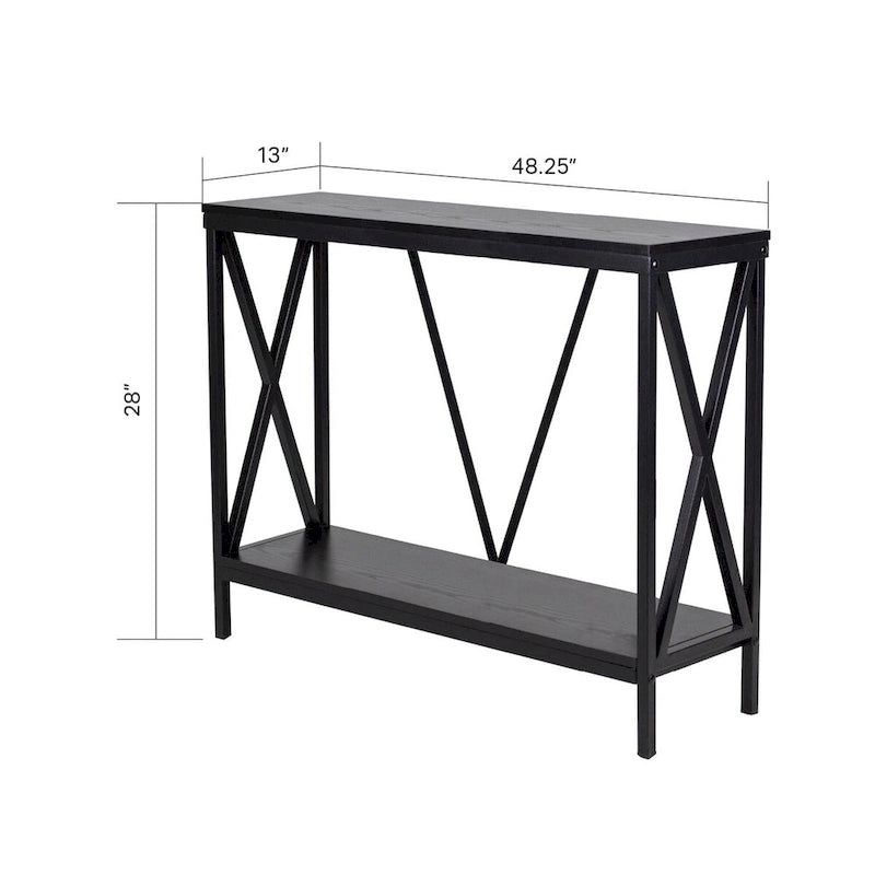 40/55 Gallon Steel X-Frame Aquarium Stand in Black